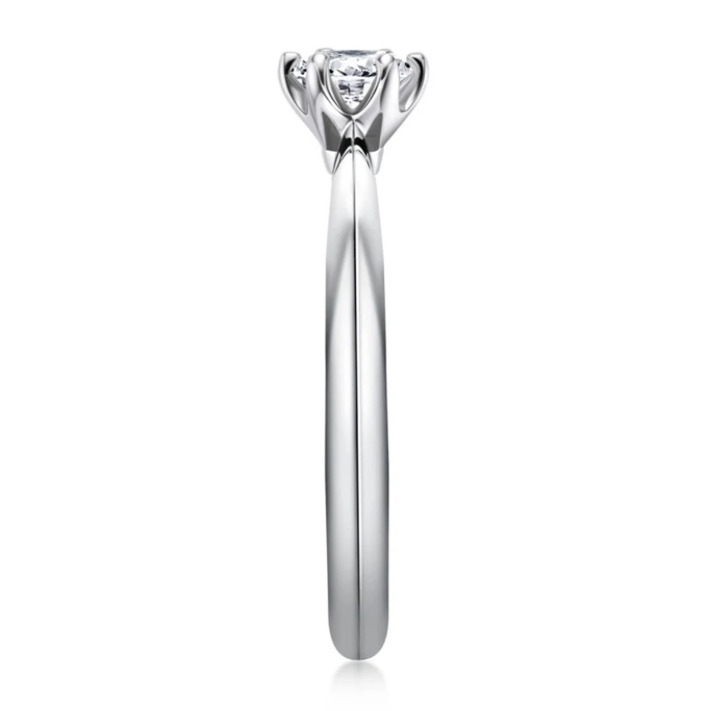 CERTIFIED 0.5 CARATS Moissanite Solid 925 Sterling silver Engagement Ring New - Picture 6 of 11